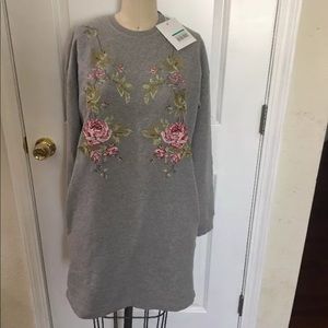 Alexander Mcqueen Embroidered Sweatshirt  Dress